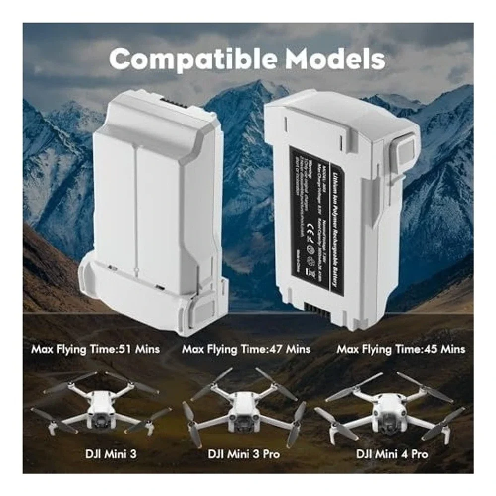 YATEOO Flight Battery Plus for DJI Mini 3 3 Pro 4 Pro 3850mAh 7.38V JMI3